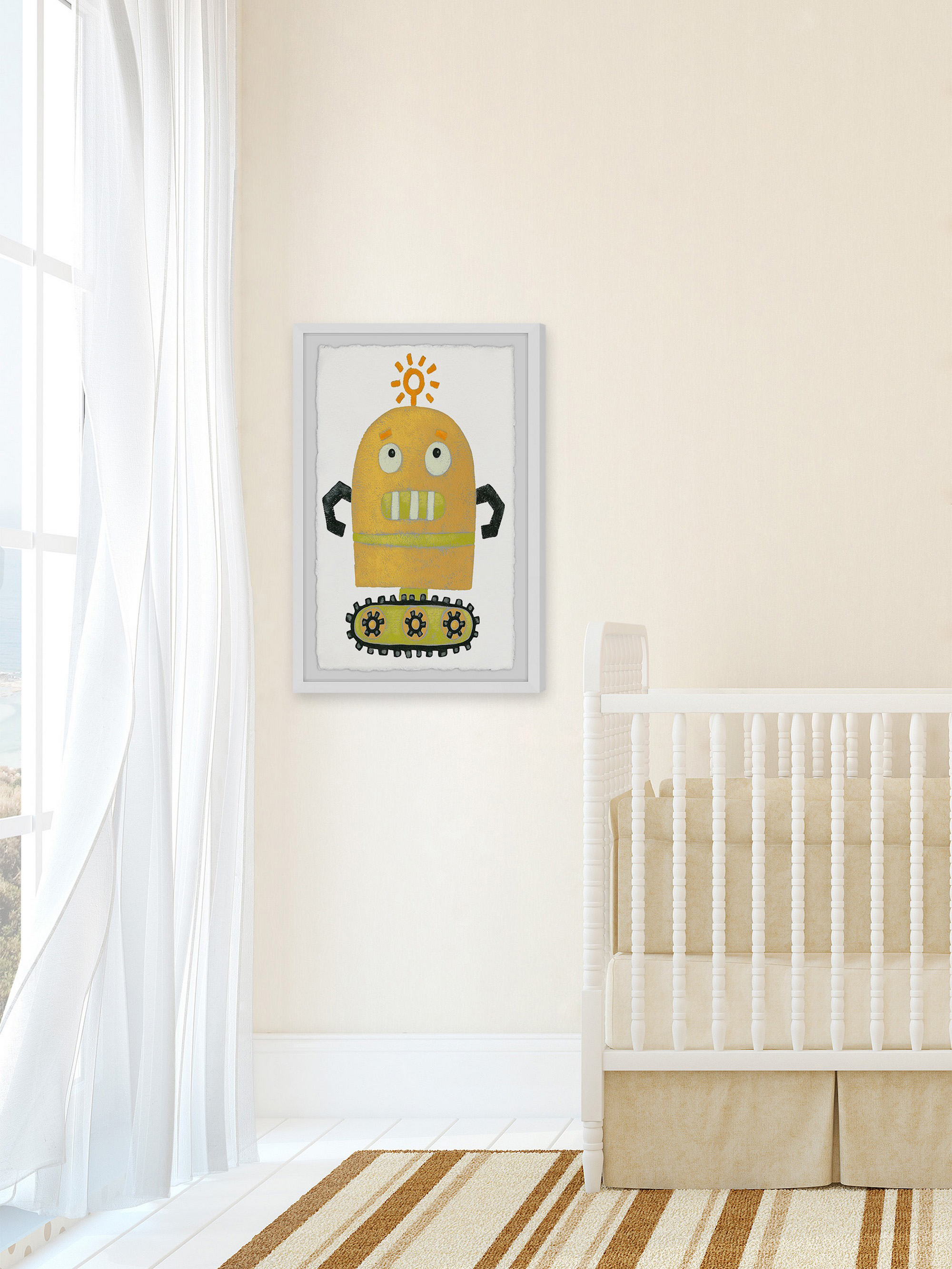 Marmont Hill Thinker Robot Framed Wall Art
