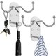 thumbnail image 2 of ganchos adhesivos de acero inoxidable 304 para pared, resistentes, de 20 lb de capacidad, resistentes, resistentes a los daños, para colgar en la pared, para abrigos, batas, ropa de baño., 2 of 8