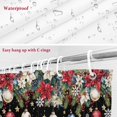 thumbnail image 6 of Christmas Snowman Bathroom Shower Curtain Squirrel Cat Xmas Tree Ball Black Winter Waterproof Washable Shower Curtains for Bathtub Bath Decor with Grommets and Hook 54 X 78 Inch, 6 of 8