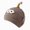 A37-Brown, variant on Toddler Winter Knit Beanie with Cute Bug Eyes and Horn, Warm Hat for Kids