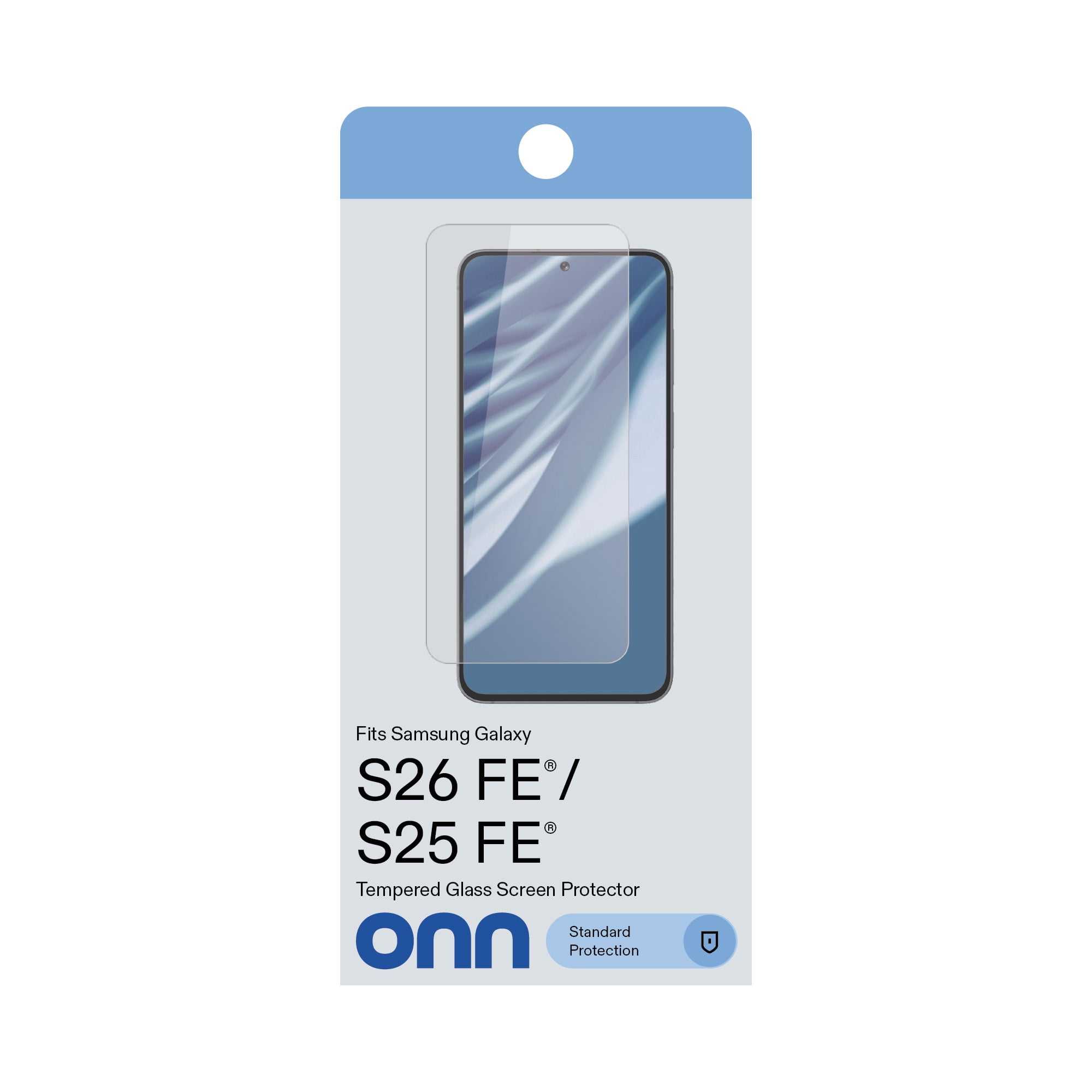 onn Glass Screen Protector for Samsung Galaxy S26 FE / S25 FE with Quick Application Tray