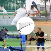 Pickleball Net, 22FT Regulation Size Portable Pickleball Net,18-Ply PE Nets Weather Resistant Steady Metal Frame Pickle Ball Net System with Carrying Bag for Outdoor Indoor Driveway Game