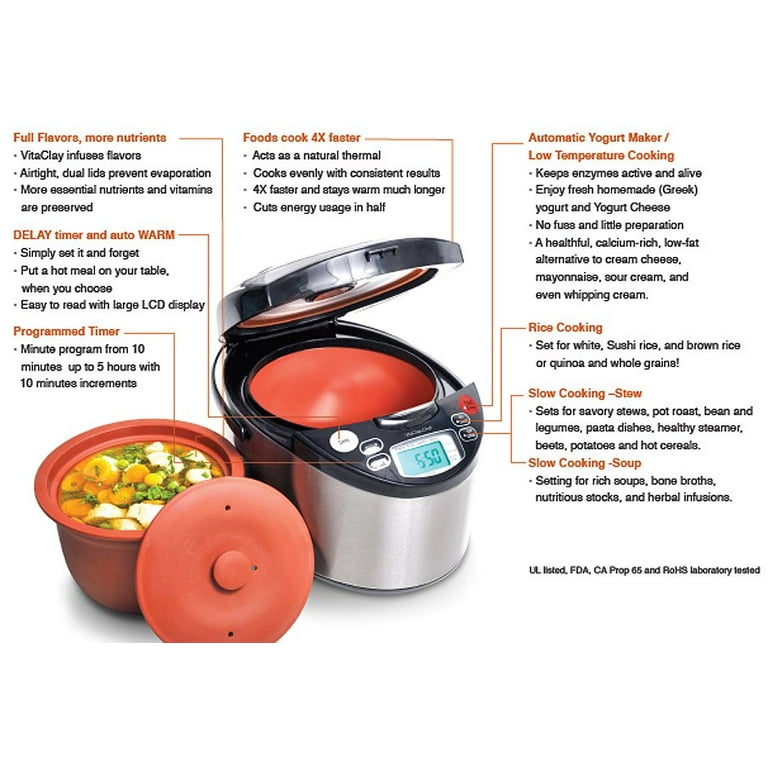 3.2 Qt. White Smart Slow Cooker with Temperature Settings 3.2 Qt. White Smart Slow Cooker with Temperature Settings