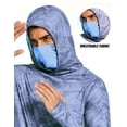 thumbnail image 3 of Pinspark Men's Long Sleeve Fishing Shirts UPF 50+ Sun Protection Hoodie with Mask Quick Dry Hiking Neck Gaiter Hoodie UV Rashguards, 3 of 6