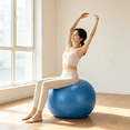 thumbnail image 4 of Yoga Ball 1-Pack – Exercise Stability Training Ball for Pelvic Floor Core Workout Home Fitness(#E), 4 of 4
