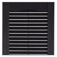 thumbnail image 2 of 15 Inch x 55 Inch Standard Louver Exterior Vinyl Window Shutters, Black (Pair), 2 of 3