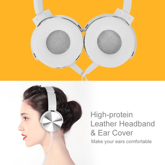 Pour MDR XB450AP Écouteurs Extra Basses avec Serre-Tête Léger Ajustable Casque Stéréo Écouteurs Circum-Auriculaires