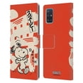 thumbnail image 1 of Head Case Designs Officially Licensed Peanuts Oriental Snoopy Dancing Leather Book Wallet Case Cover Compatible with Samsung Galaxy A51 (2019), 1 of 6