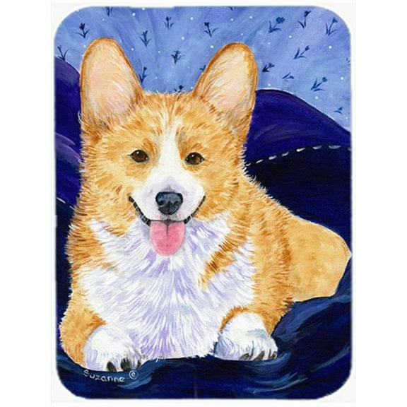 Caroline's Treasures Corgi Glass Cutting Board Large