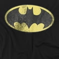 thumbnail image 2 of DC Comics T-Shirt Retro Bat Logo Distressed Unisex Graphic Tee For Men & Women, 2 of 7