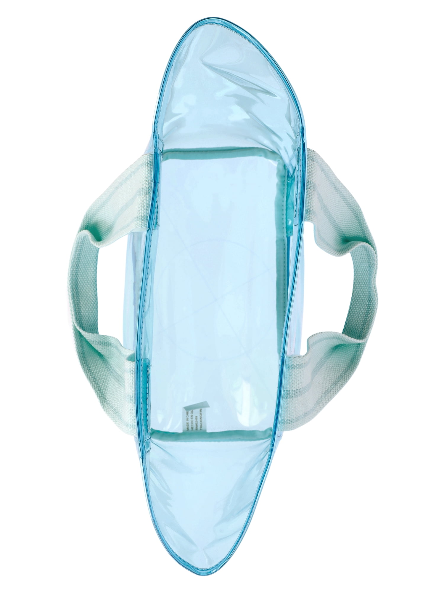No Boundaries Women's Clear Mini Tote, Blue