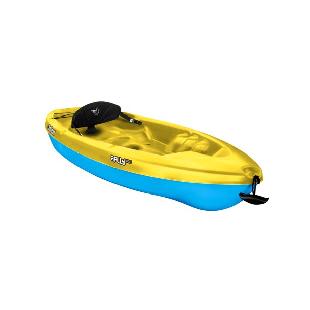Pelican Rally 80X 8'4" SitonTop Recreational Kayak in Yellow & Blue