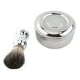 thumbnail image 2 of Brosse à Raser Densement Remplie, Bol en Métal avec Couvercle pour Produire de la Mousse la Plus Riche, Pratique à Utiliser, 2 of 7