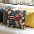 thumbnail image 4 of SHANXI Flag Patchwork Pattern Pillowcase - Unique Decorative Cushion Cover 18x18in, 4 of 6