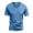 Sky Blue, variant on LTTVQM Men's Shirt V Neck Short Sleeve Top Thin Soft Elastic Breathable Leisure Tees Light Purple L