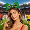 thumbnail image 2 of Win s Way Flag Bow Headband, Soccer Fan Hair Accessory Sports Party Headwrap, National Flag Hair for Game Day, Patriotic Cheer Hairband for Women and Girls, 2 of 3