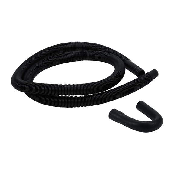 Whirlpool 285666 Washing Machine Drain Hose, Black