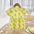 thumbnail image 7 of Kiijoy Newborn Girls Fruit Print Short Sleeve Midi Dress Summer Casual Comfy A Line Dress, 7 of 7