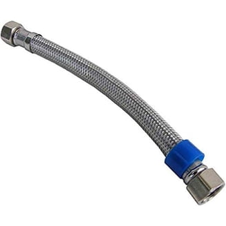 Lasco 10-0473 Water Supply Connector – 1/2" IPS X 1/2" IPS X 72", Stainless Steel Braided, For Sinks