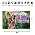 thumbnail image 2 of Princess Happy Birthday Anime Cartoon Theme Backdrops Banner Birthday Party Decor Supplies(5x3ft), 2 of 5
