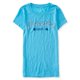 thumbnail image 1 of Aeropostale Eighty-7 Camiseta gráfica para mujer, azul, pequeña Aeropostale Camiseta gráfica, 1 of 2