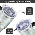 thumbnail image 5 of Daisy 40oz Stainless Steel Vacuum Insulated Tumbler with Lid and Straw for Water Iced Tea Coffee Smoothie and More, 5 of 5
