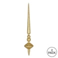 thumbnail image 3 of Vickerman 18" Gold Glitter Cupola Finial Ornament, Pack of 2, 3 of 3