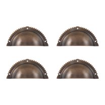 Zoyueyie 4pcs Shell Designed Knobs Practical Drawer Knobs Decorative Cabinet Handle