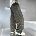 thumbnail image 7 of Ruyang Boys Corduroy Wide Leg Pants Kids Baggy Sweatpants Fall Casual Fashion Workout Jogger Trousers Skater Streetwear, 7 of 7