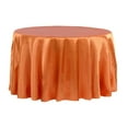thumbnail image 1 of 1 Pc, Satin 132" Round Tablecloth - Burnt Orange(Machine Washable & Cool Dry) For Wedding Or Event Decor, 1 of 1