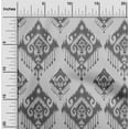 thumbnail image 2 of oneOone Velvet Gray Fabric Asian Ikat Craft Projects Decor Fabric Printed By The Yard 58 Inch Wide, 2 of 4