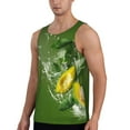 thumbnail image 2 of Fotbe Friut Avocado Pattern Men's Quick Dry Workout Tank Top Gym Muscle Tee Fitness Bodybuilding Sleeveless T Shirt Breathable Workout Shirt-, 2 of 9