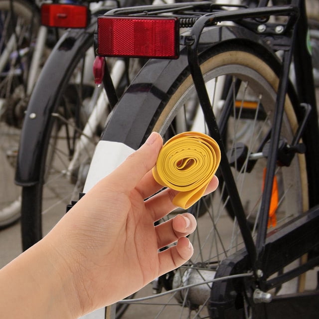 HAMPPLIES 2Ud Bike Wheel Tube Protector Amortiguador Amarillo Para Bicicletas Uso