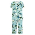 thumbnail image 4 of Tnhcen 2 Pieces Cotton Summer Pajamas for Women Set Short Sleeve Sleepwear Tops with Capri Pants Pj Set S-3XL, 4 of 5