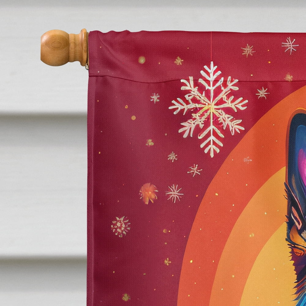 German Shepherd Holiday Christmas House Flag 28 in x 40 in