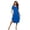Blue, variant on Women's Sleepwear Duster/Casual Nights/Short Sleeve Duster/Housecoat/House Dress Long Nightgown S-3XL