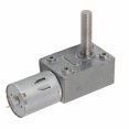 thumbnail image 2 of Micro High Torque DC Gear Motor with Speed Reduction Turbine Electric Reversible Worm Gearbox 12V M8x33mm Shaft 210RPM Self Locking Capability, 2 of 5