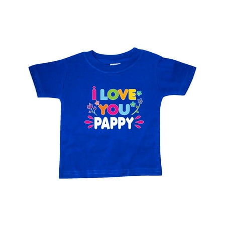 

Inktastic I Love You Pappy with Flowers Gift Baby Girl T-Shirt