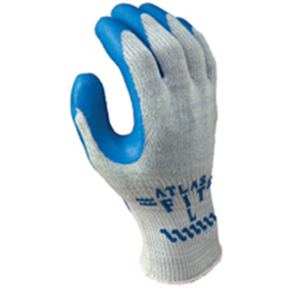 Showa Best Glove 300XL-10.RT Glove Gray With Blue Coating Extra Large