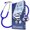 Blue, variant on OTICA Dual Head Stainless Steel Stethoscope for Nurses, Medical Students and EMTs - Celestiac - Red