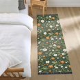 thumbnail image 3 of Yayeee Runner Rug for Bedroom 2'x6' Machine Washable Hallway Non Slip Mat, Green Flowers Pattern, 3 of 8