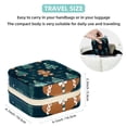 thumbnail image 5 of Christmas Gingerbread Man Travel Portable Decorative Box - Square Jewelry Storage and Organizer Box for Rings, Earrings, Necklaces, and Bracelets - Necklace Organizer Box, 5 of 6
