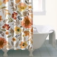 thumbnail image 4 of Pioneer Flower Floral Print Pattern Shower Curtain 36"x72" ,Bathroom Decorative Shower Curtains Set with 12 Hooks,Modern Waterproof Washable Shower Curtain, 4 of 6