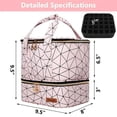 thumbnail image 2 of LEUCHTAMOR Upgraded Nail Polish Bag Organizer Case, Large Nail Polish Carrying Bag Holds a Nail Light and 30 Nail Polish Bottles [15ml/0.5 fl.oz]-Pink, 2 of 7