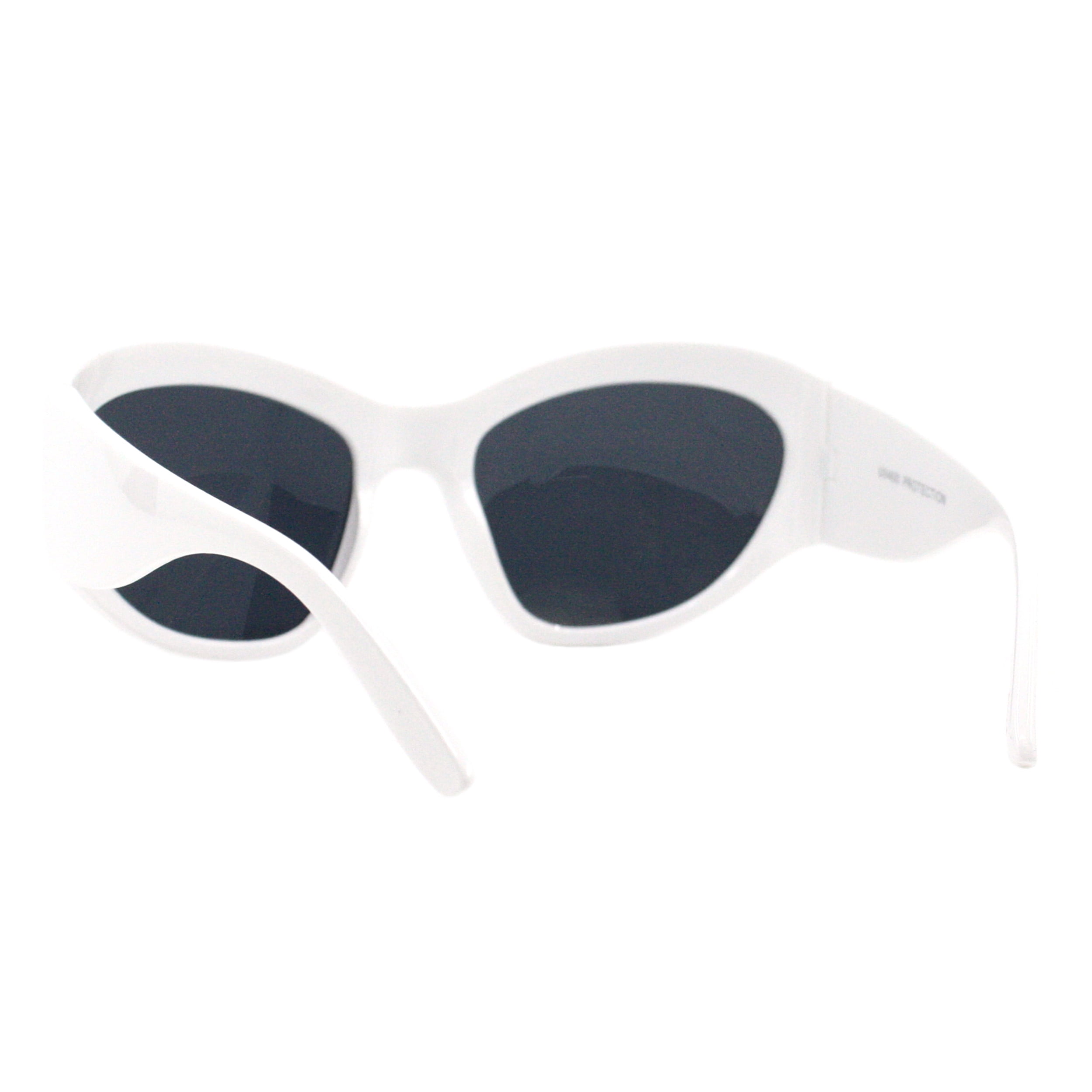 Cat Eye Sunglasses Trendy Wrap Around UV400 Protection for Women Sustainable Elizabeth - Black Wrap Around Sunglasses with UV  main image 2