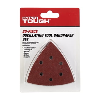 ProductionShop 40 Grit Mouse Detail Sander Sheets – 30-Pack, 12-Hole Hook & Loop, Dustless For Black & Decker