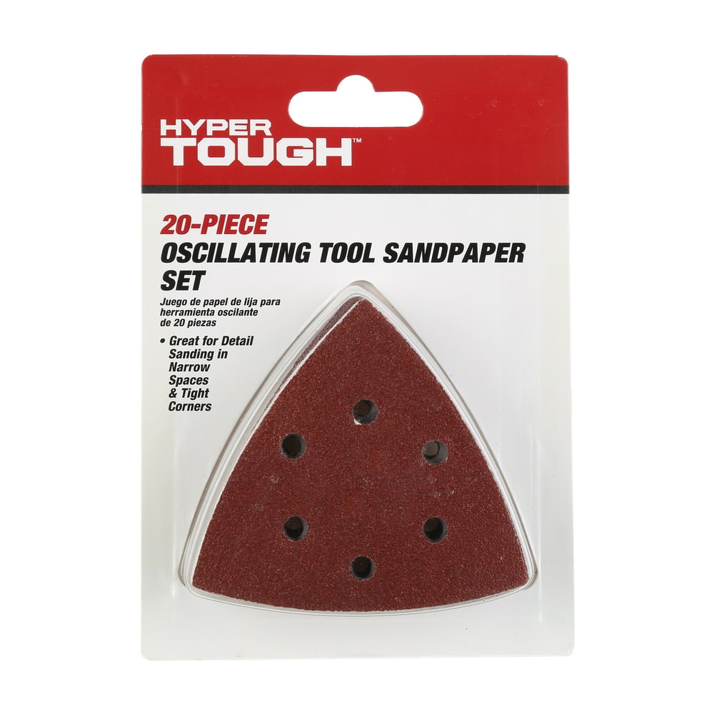 Hyper Tough 20 Piece Oscillating Sandpaper Kit 20 Piece