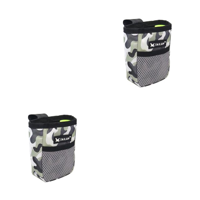Methold Bolsa de entrenamiento para perros y gatos, cinturón de cintura resistente al desgaste, recompensa para mascotas, contenedor dispensador de Camuflaje 2piezas Methold CBP073370