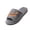 Gray, variant on Halloween Jack O Lantern Fuzzy Open Toe Slippers for Women Slip On Indoor Bedroom House Slippers Holiday Themed Wide Fit Large Size Warm Fluffy Footwear, Black, 9