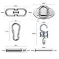 thumbnail image 5 of sunsanly Hanging Chair Hook Kit with Spring Swivel Carabiner Heavy Duty Stainless Steel Indoor Outdoor Porch Swing Punching Bag Sandbag Hammock Chair Hook Set, 5 of 7